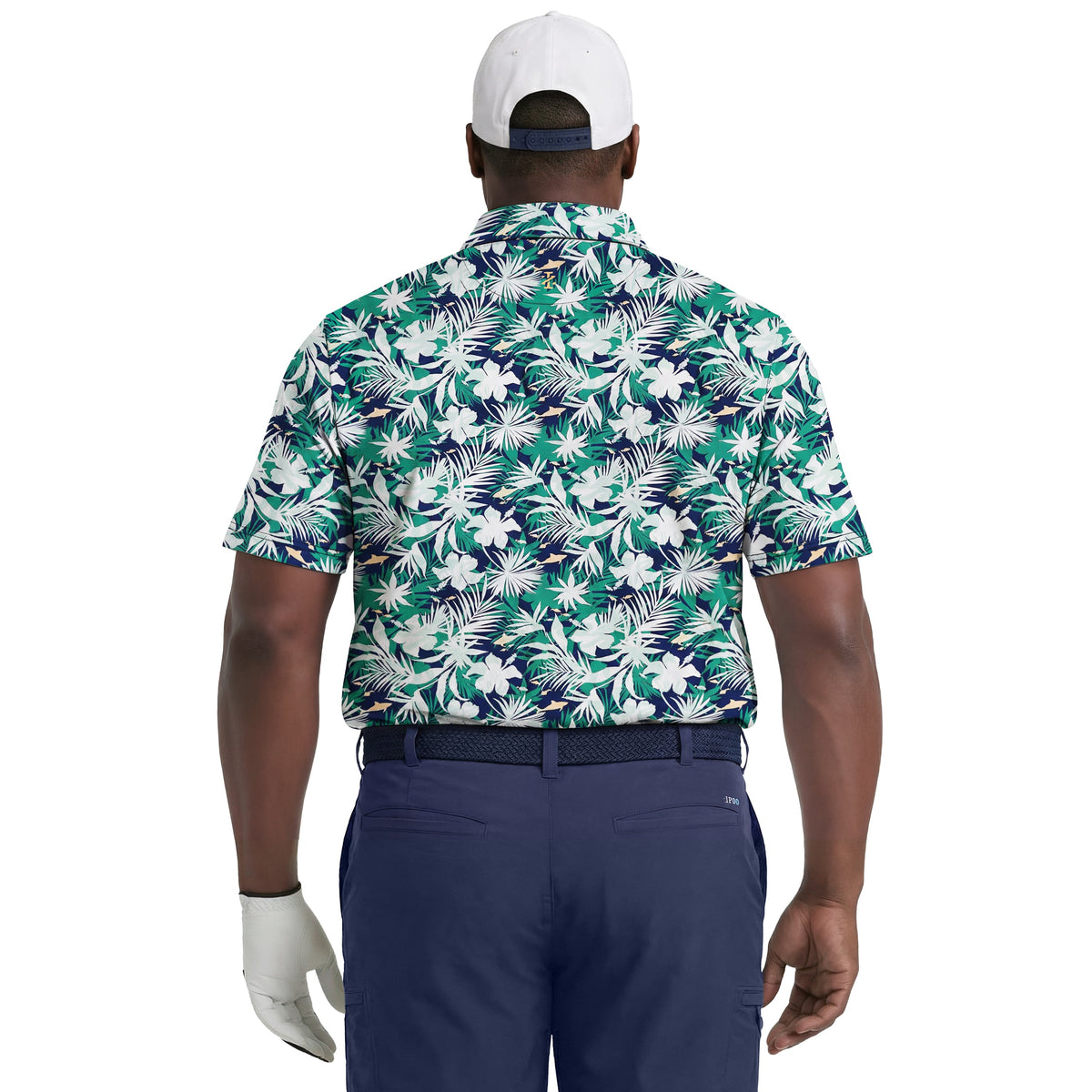 Izod BIG & TALL GOLF SWINGFLEX ELITE PRINTED POLO - FIR
