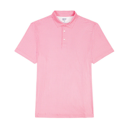 Izod BIG & TALL GOLF SWINGFLEX ELITE PRINTED POLO - PINK LEMONADE