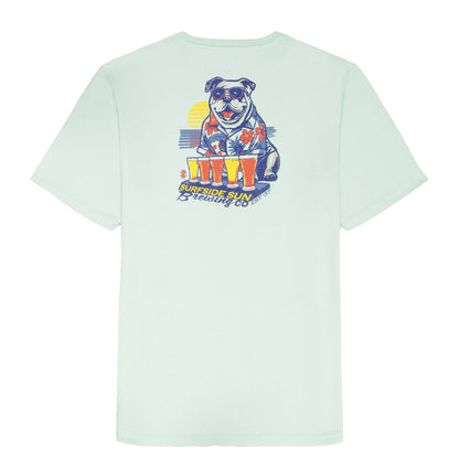 Izod BIG & TALL SALTWATER S/S GRAPHIC TEE - SURF SPRAY