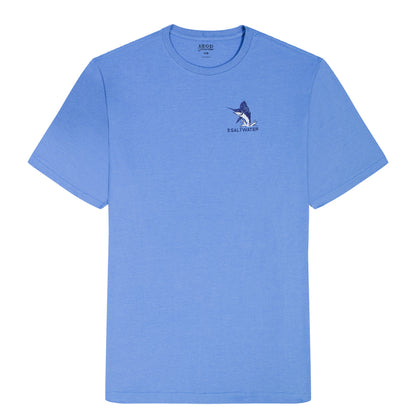 Izod BIG & TALL SALTWATER S/S GRAPHIC TEE - BLUE REVIVAL
