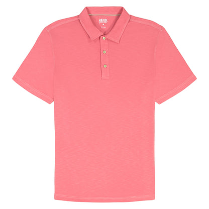 Izod DOCKSIDE S/S SLUB POLO - HOLLY BERRY