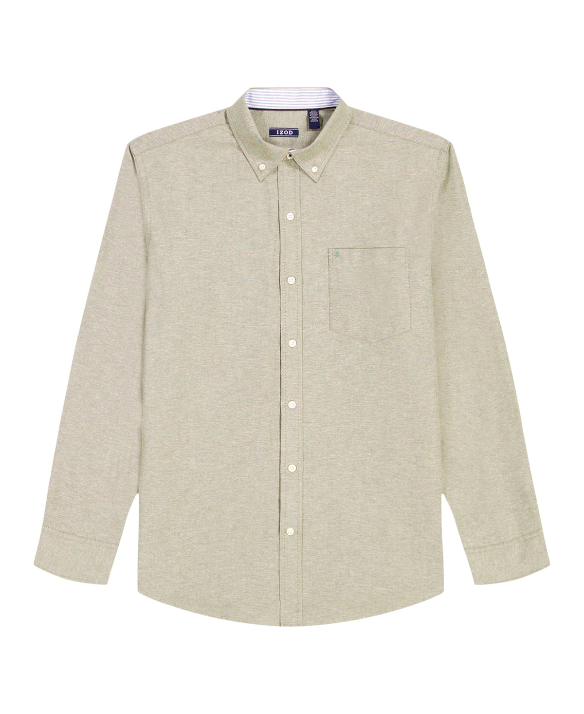 Izod Oxford Long Sleeve Button Down Shirt - Thyme