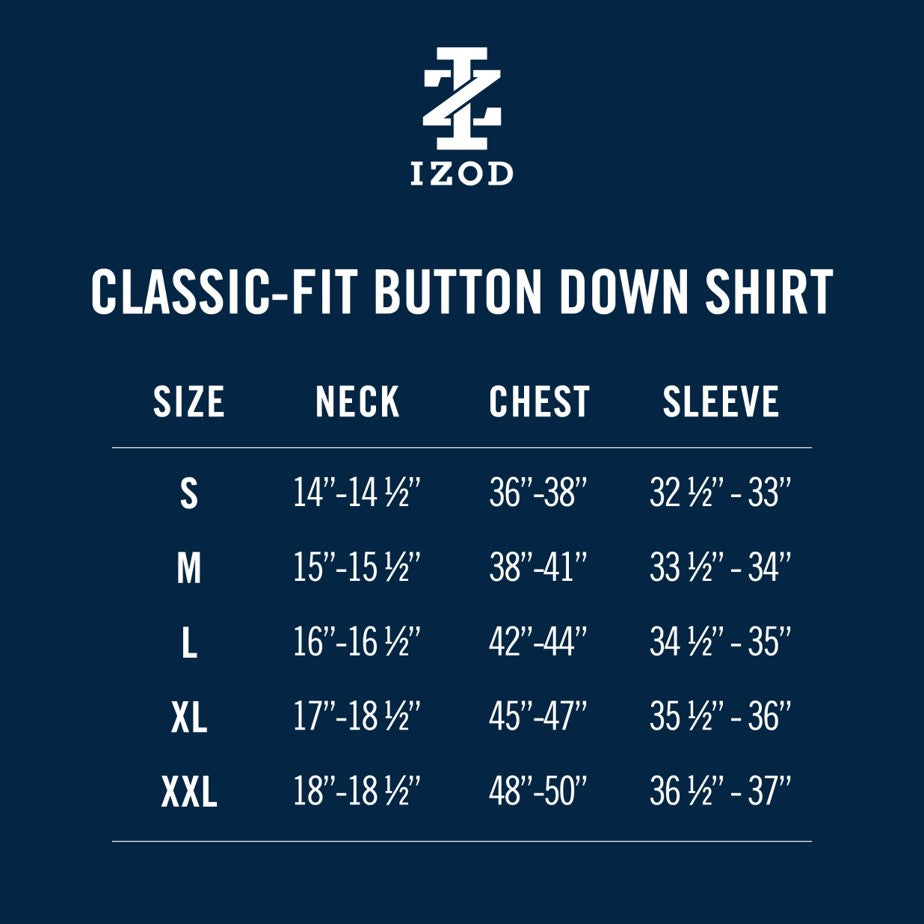 Izod Performance Comfort L/S Shirt - Estate Blue