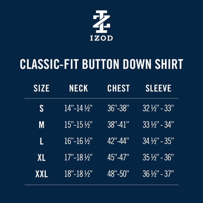 Izod Performance Comfort L/S Shirt - Bright White