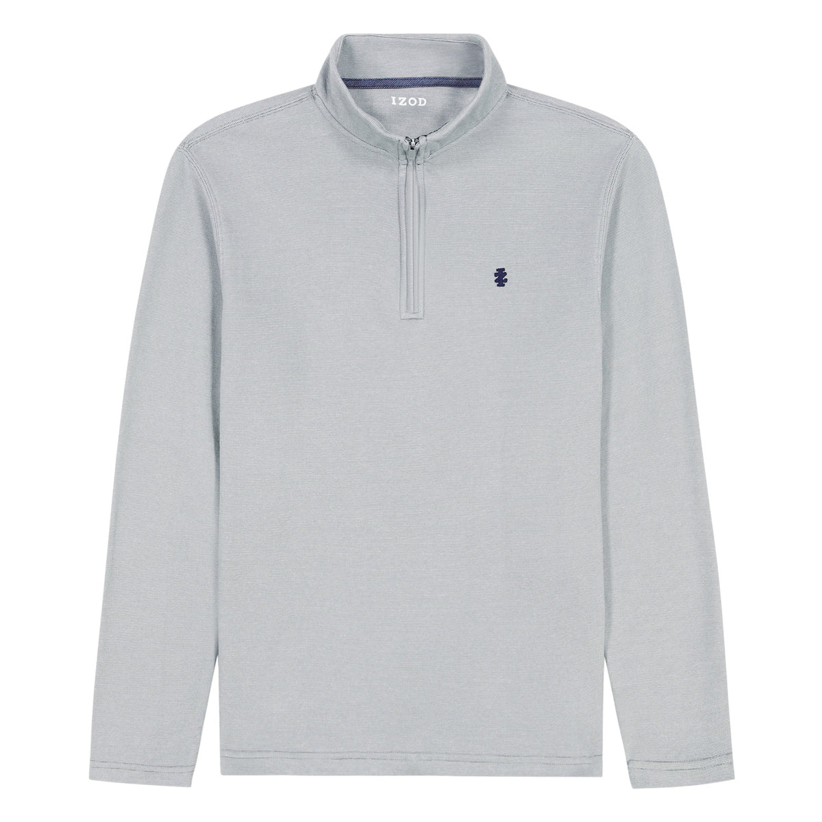 Izod Big & Tall Performance Comfort Quarter Zip - Smoked Pearl