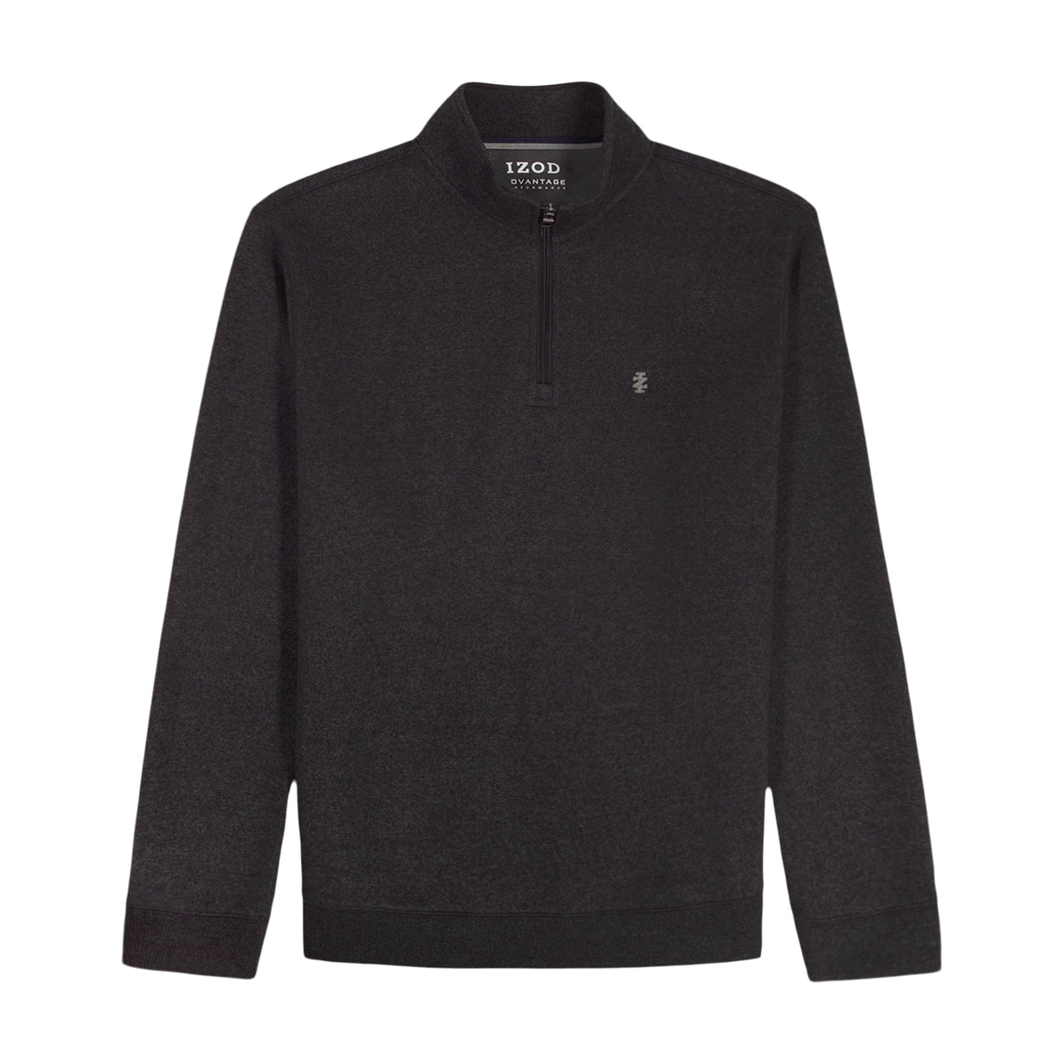 Izod Big & Tall Advantage Performance Quarter Zip Fleece - Black