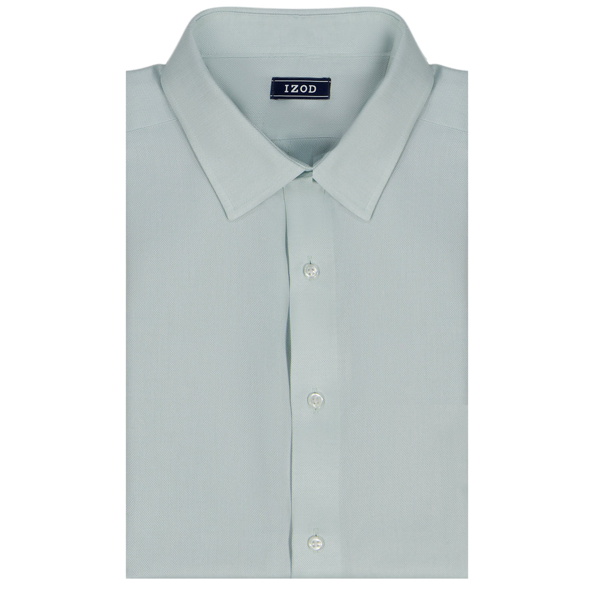 Izod BIG & TALL ROYAL TEXTURE L/S BUTTON-DOWN DRESS SHIRT - HARBOR GRAY