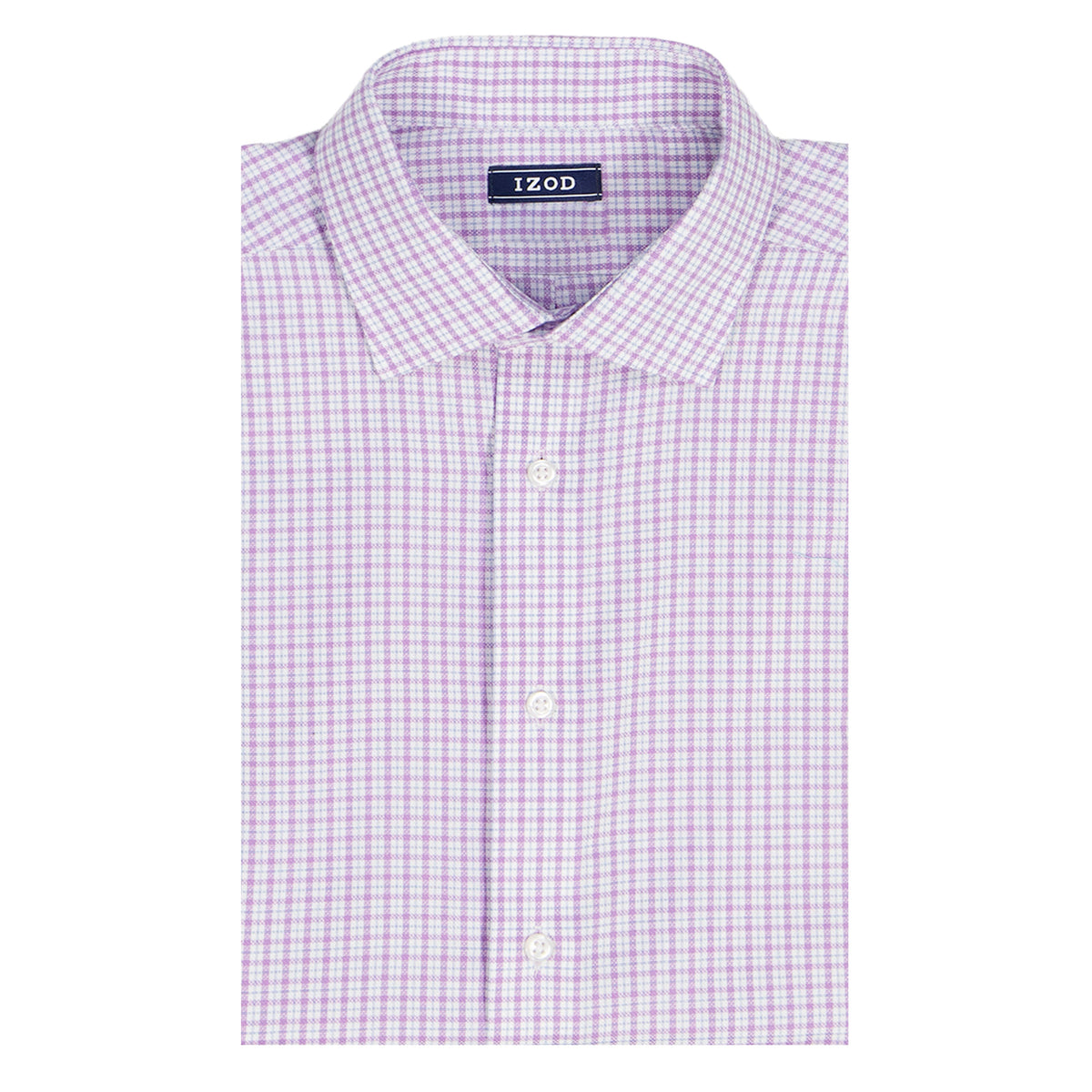 Izod BIG & TALL ROYAL TEXTURE L/S BUTTON-DOWN DRESS SHIRT - ENGLISH LAVENDE