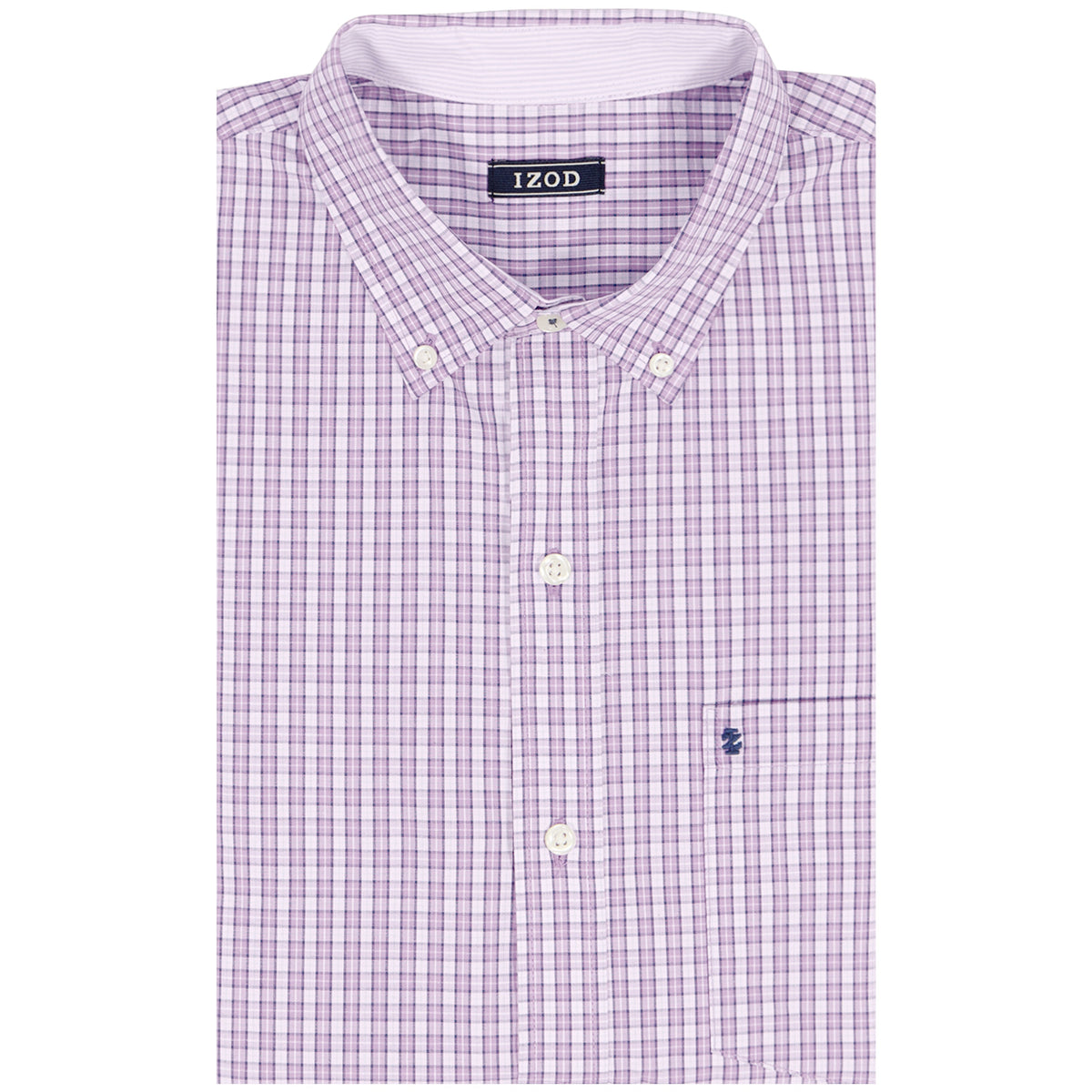 Izod BIG & TALL PERFORMANCE COMFORT L/S BUTTON-DOWN SHIRT - ENGLISH LAVENDE