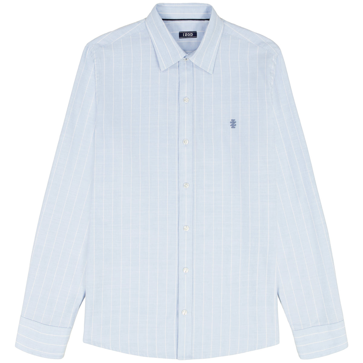 Izod BIG & TALL LUXURY SPORT L/S BUTTON-DOWN SHIRT - CHAMBRAY BLUE