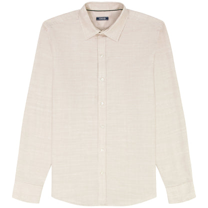Izod BIG & TALL LUXURY SPORT L/S BUTTON-DOWN SHIRT - CROCKERY