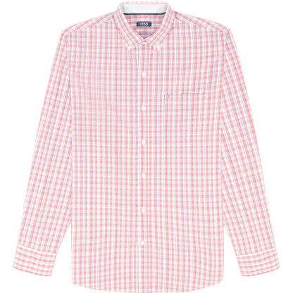 Izod Big & Tall Performance Comfort L/S Shirt - Coral Rose