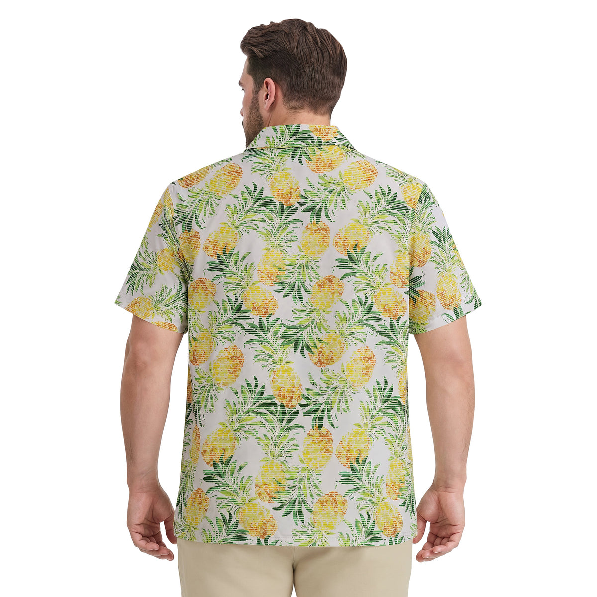 Izod BIG & TALL SUNSHIELD PERFORMANCE S/S PRINTED POLO - LEMON DROP