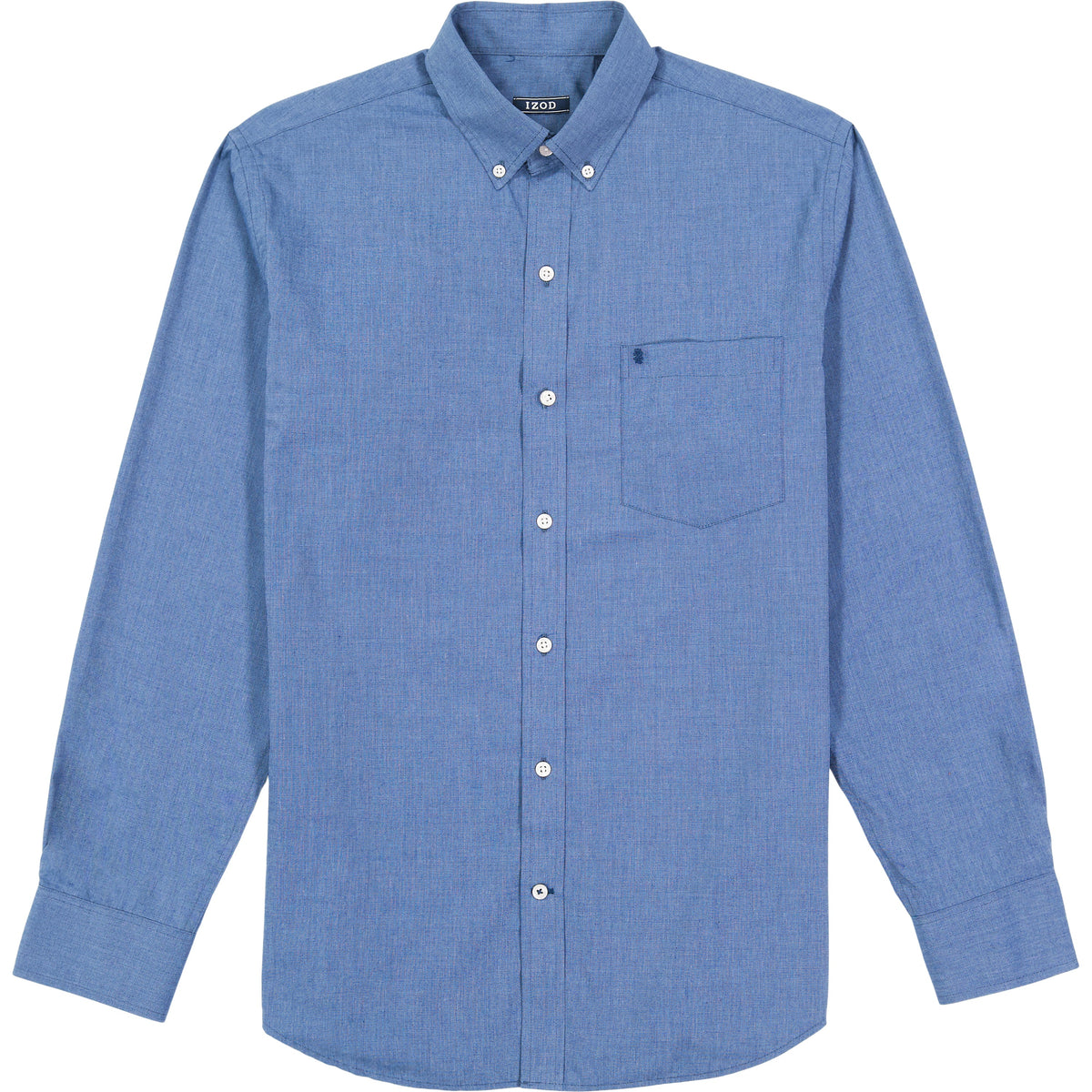 Izod Big & Tall Performance Comfort L/S Shirt - Estate Blue